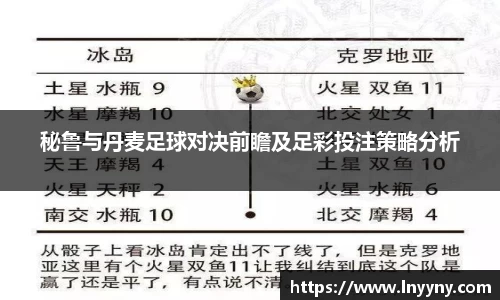秘鲁与丹麦足球对决前瞻及足彩投注策略分析