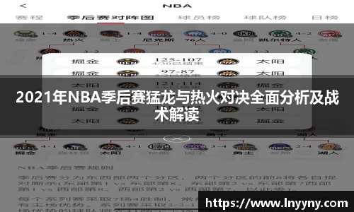 2021年NBA季后赛猛龙与热火对决全面分析及战术解读